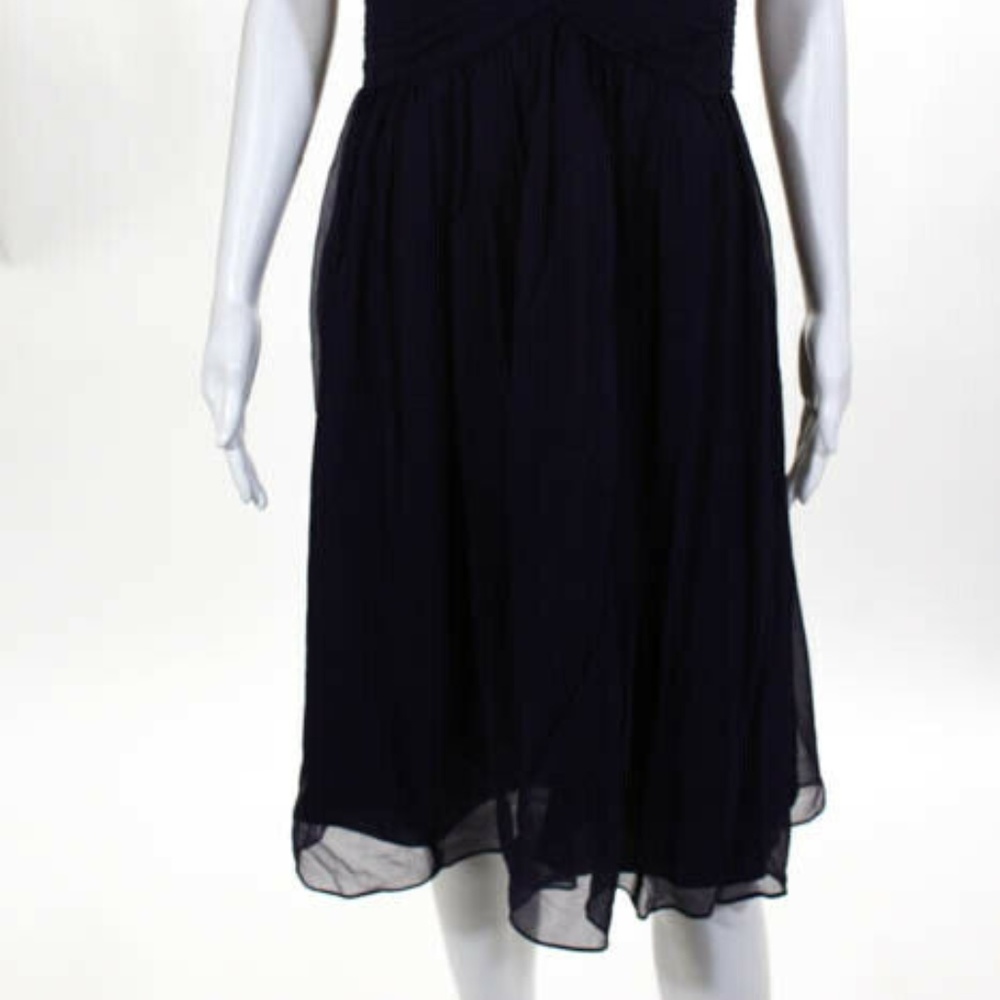 Donna Morgan Amethyst Silk NEW Sweetheart Dress 16 - Picture 2 of 8